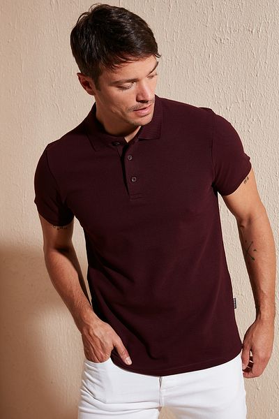 Buratti Tricou pentru bărbați cu gât polo - 100% bumbac, croială normală, cu nasturi 5902127