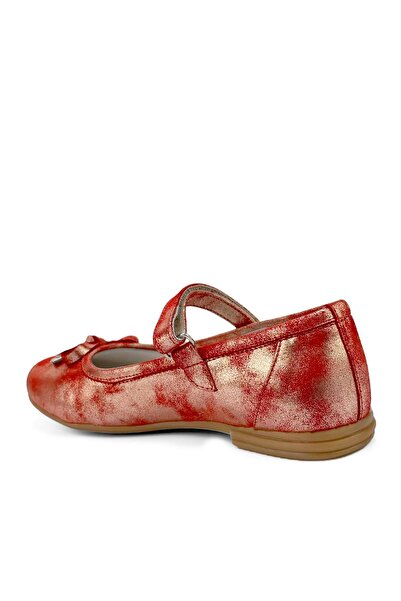 Cici Bebe Ayakkabı Genuine Leather Red Girl's Ballerinas