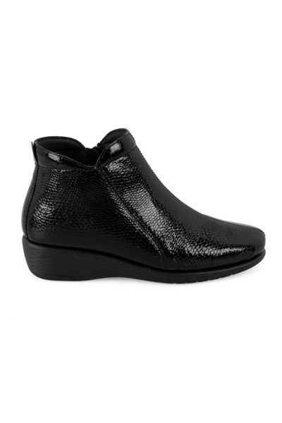 Desa Jailyn Black γυναικείες δερμάτινες μπότες DesaComfort με φερμουάρ