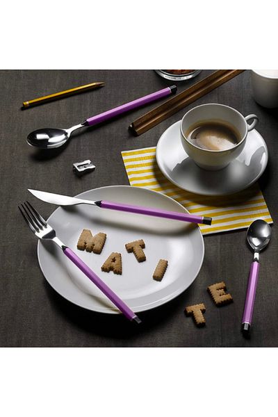 Pintinox Cutlery set, 24 pieces, Lilac Pencils