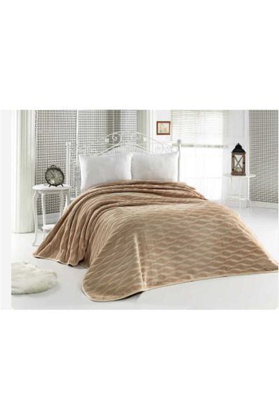 MİNK Blanket Double 220X240Cm Cappuccino
