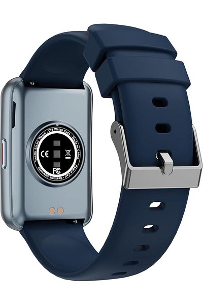 Swiss Military Rhine2 Smart Band 1.57”Display,BT Calling,Health Tracking,7-Day Battery,iOS/Android Compatible,Blue