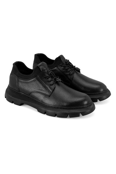Desa Ανδρικά δερμάτινα casual παπούτσια Rickey Black