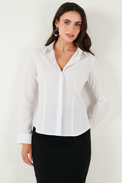 Lela Cămașă din bumbac Slim Fit Classic cu guler 6777423