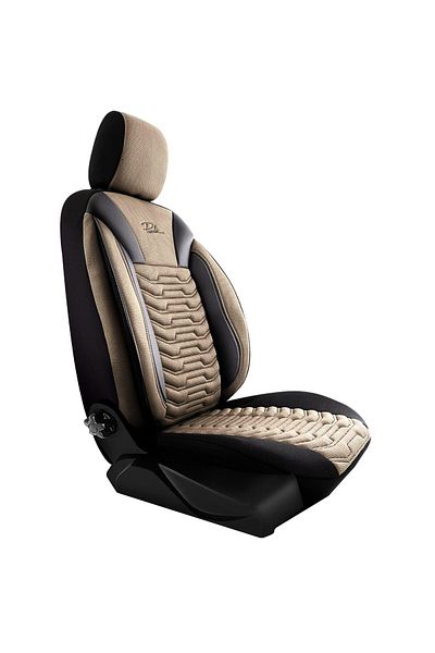 Panda Set Huse Scaune Auto Panda Paris, negru bej, 11 piese