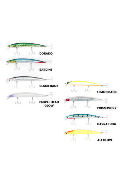 RYUJI BAY MINNOW SINKING 14.5CM, 24,5GR