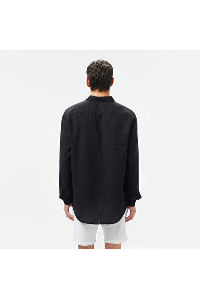 Lacoste Erkek Regular Fit Uzun Kollu Siyah Gömlek
