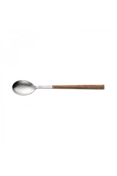 Pintinox Set of 6 dessert or coffee spoons, Sushi Moka Teak