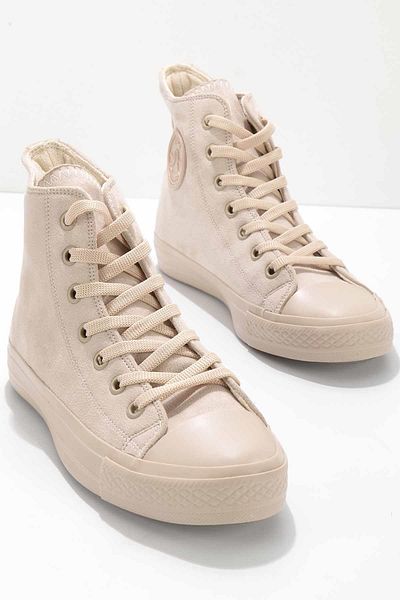 Bambi Beige Suede Women's Casual Shoes K01878017702