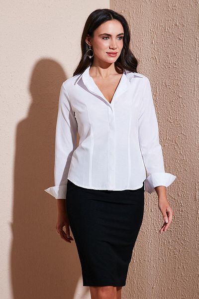 Lela Cămașă din bumbac Slim Fit Classic cu guler 6777423