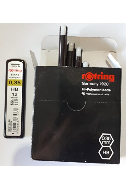 Rotring Versatil Min /UÇ 0.35 mm HB  10  Tüplü Kutu Rotring