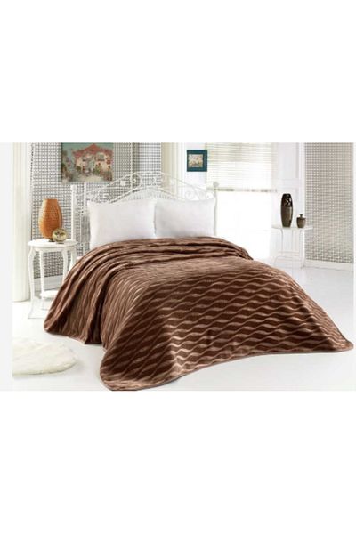 MİNK 974 Beige Double Blanket Solana