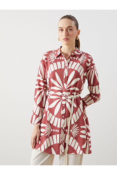 LC Waikiki Coral Patterned Women's Shirt Tunic