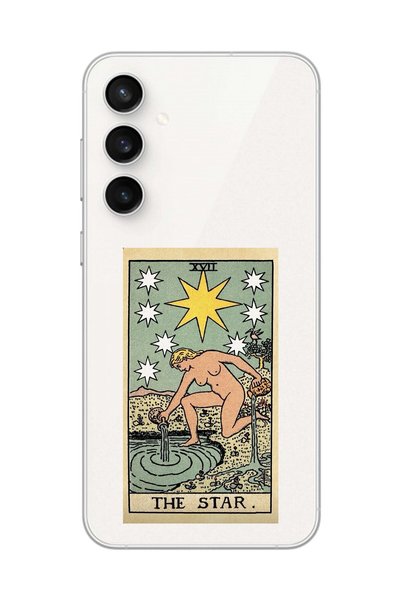 Dali Design Samsung Galaxy S23 Fe Compatible Transparent Case the Star Design