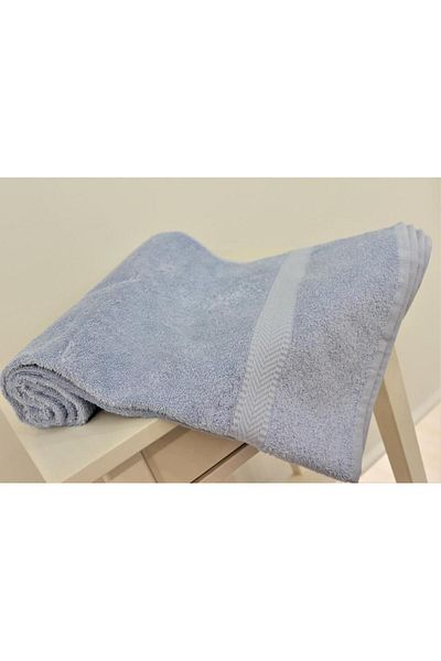 Ender Home 70x140 Blue Sergeant Bordure Prosop de baie Bumbac Acasă Prosop de hotel Baie Spa Wellnes Prosop de baie
