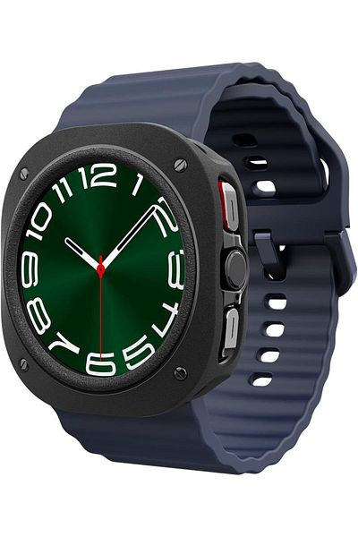 erorex Vault Designed For Samsung Galaxy Watch Ultra Case Cover 47Mm 2024 Matte Black