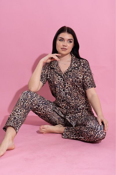 şuranur Set cămașă LEOPARD Regret Wide Fit