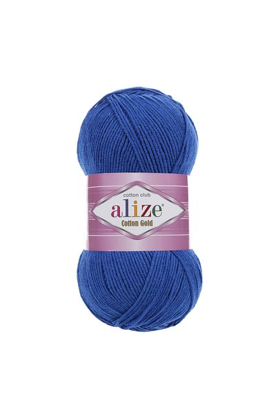 Alize Cotton Gold - 141 Saks Blue Knitting Yarn (5 Pieces)