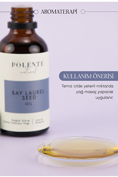 Polente Natural Defne Tohumu Yağı - Soğuk Sıkım (50 ml)