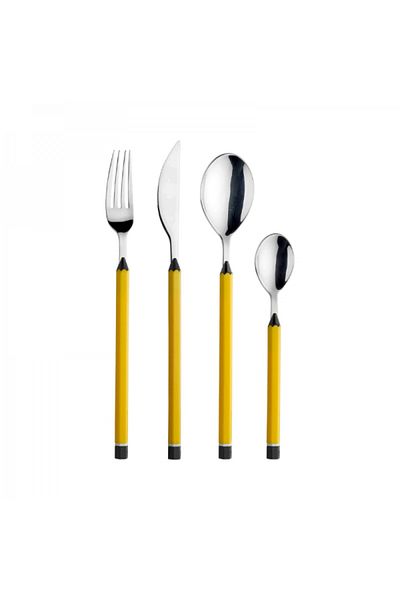 Pintinox Set tacamuri, 24 piese, Matite Yellow