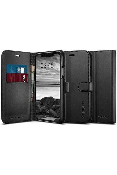 Spigen Spigen iPhone Xr Case Wallet S Black