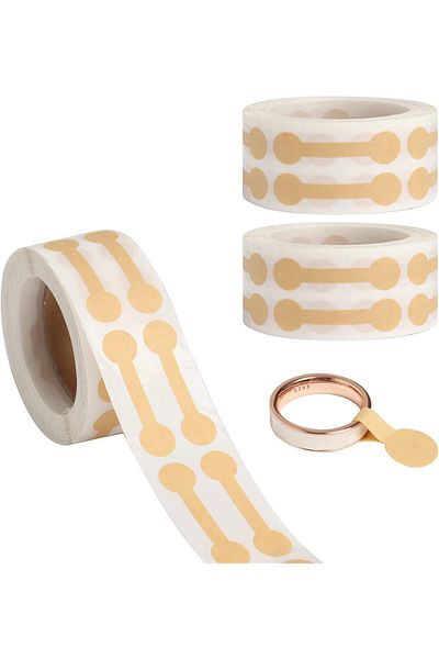 erorex Jewelry Tags Blank 1500 Pcs Barbell Jewelry Price Tags Self Adhesive Blank Price Indentification