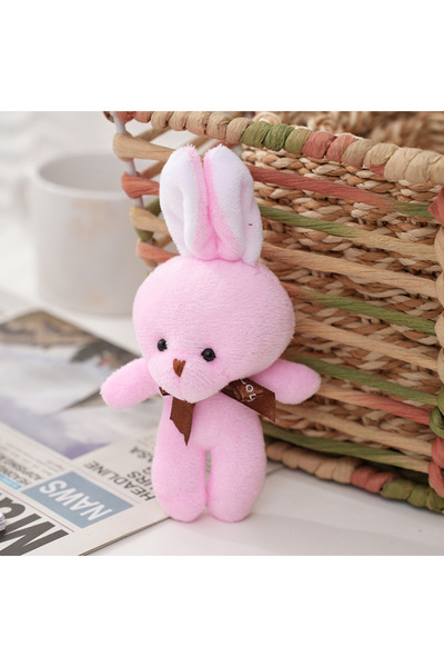 Choice 10pcs F 10Pcs/Lot Mini Teddy Rabbit Stuffed Dolls Kawaii Bunny Rabbit Plush Toys Keychain Creative