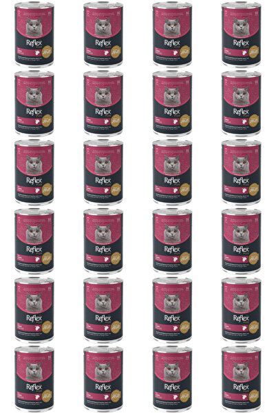 Reflex Plus Jöle İçinde Parça Kuzu Etli Yetişkin Kedi Konservesi 400gr - 24 Adet