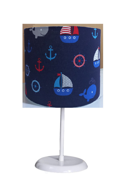 ONAY M غرفة نوم مغطاة بقماش بحار، غرفة الأطفال وغرفة الأطفال، مصباح طاولة عاك...