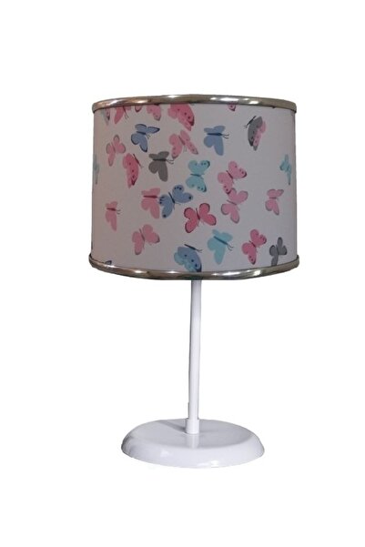 ONAY M غطاء من نسيج الفراشة لغرفة النوم وغرفة الأطفال وغرفة الطفل مصباح طاولة