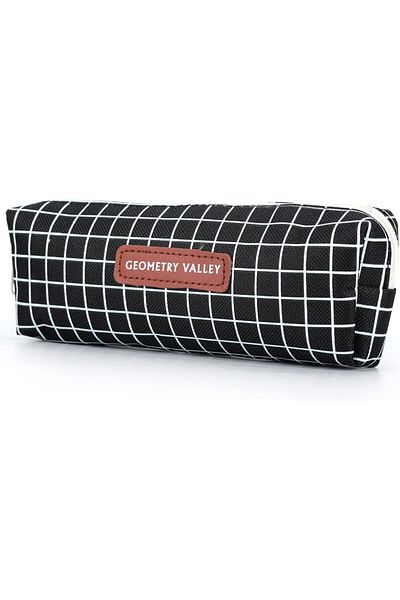 erorex Pencil Pouch Black Plaid Ez_Pbx_25