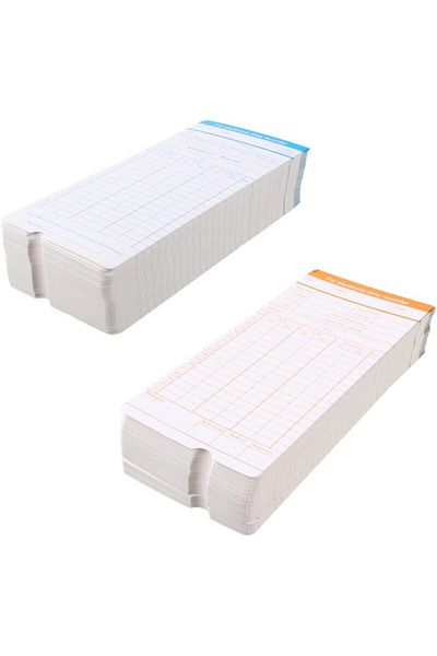 erorex Monthly Time Clock Cards Timecards Attendance Payroll Recorders For Company Staff Factory Office