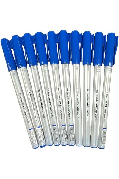 erorex قلم حبر جاف تريفلو، مجموعة من 10 قطع، مقاس رأس 1 مم، أزرق