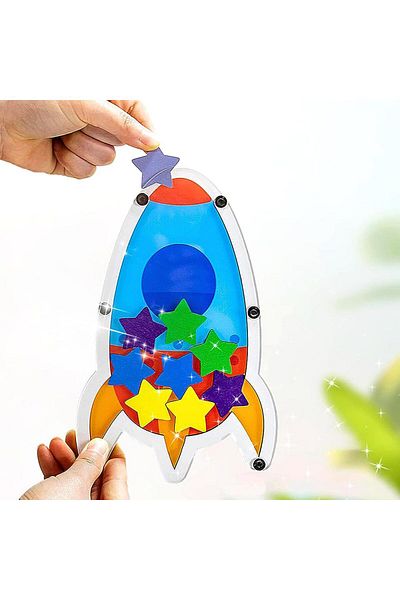 erorex Star Reward Jar For Kids Star Responsibility Chores Chart Behavior Management Classroom Tools