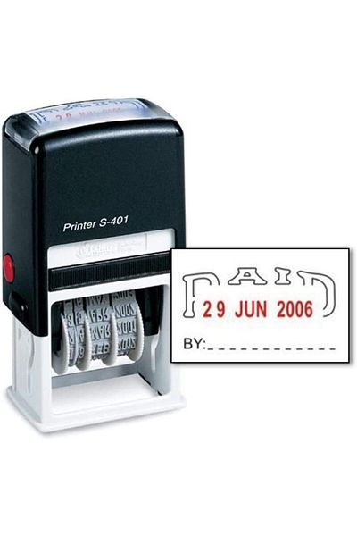 erorex Self Inking Paid Stamp With Date