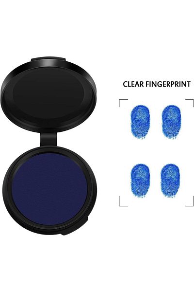 erorex 6 Pcs Fingerprint Ink Pads Professional Finger Printing Ink Pad For Office School Bank Thumbprint