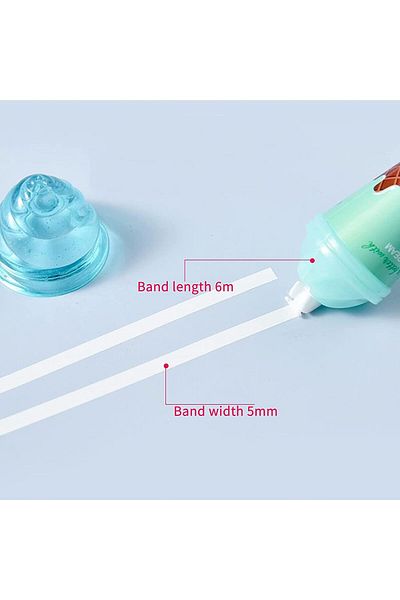 erorex Correction Tape: Ice Cream Style Correction Tape Dispenser Easy To Use Applicator For Instant