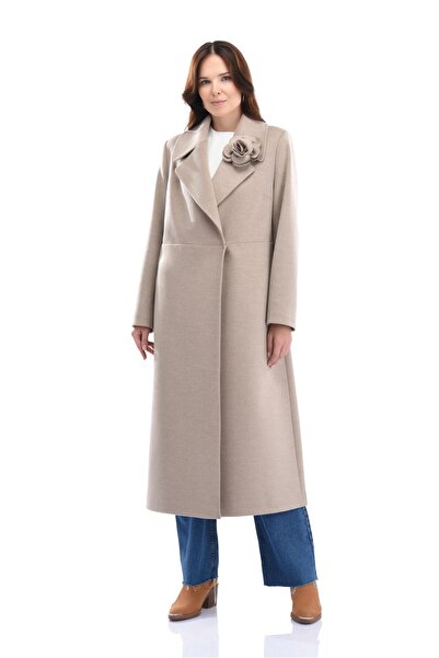 Zems Kadın Kaban - Taş & Siyah