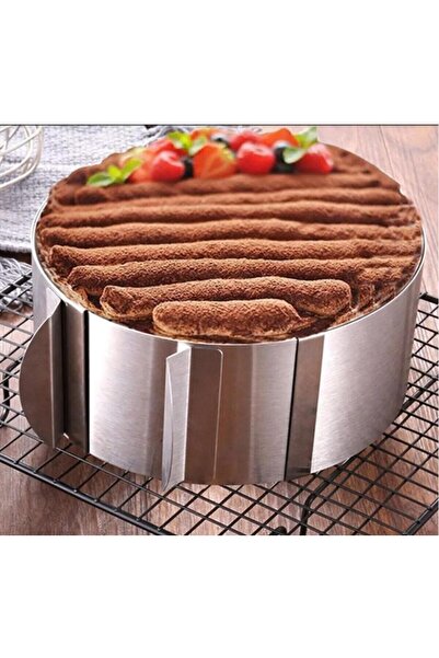 Doğal قالب كيك فولاذي قابل للتعديل / قالب كيك إسفنجي دائري