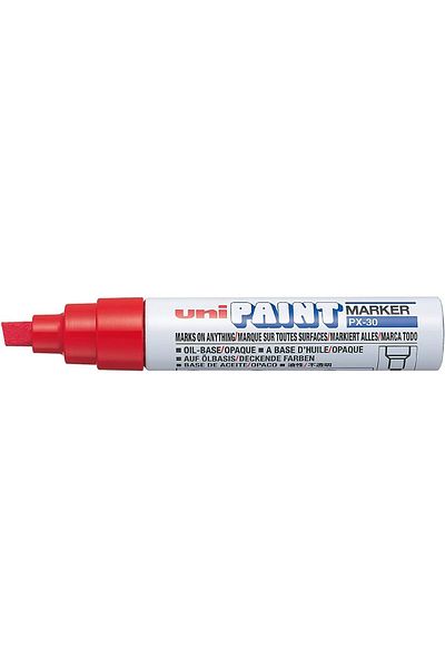 erorex قلم تحديد Uni Paint ذو طرف مشطوف باللون الأحمر