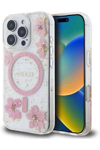 CG Mobile Compatible With Iphone 16 Pro Max Hard Case With Resin Flowers Design Compatible With Magsafe Drop