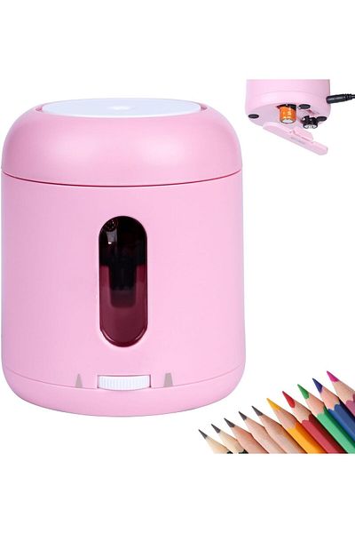 erorex Electric Pencil Sharpener Portable Pencil Sharpeners Battery Powered Small Pencil Sharpener