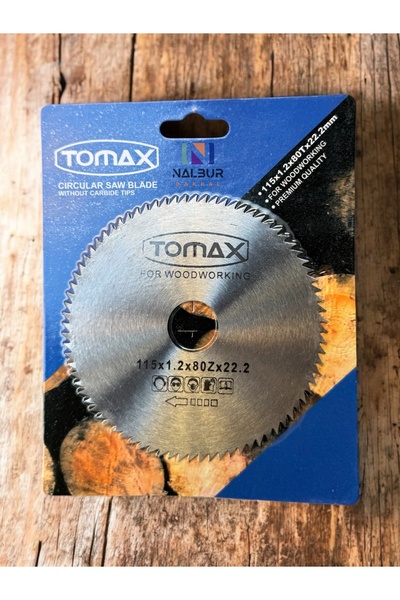 Nalbur Bakkal Tomax 115mm Daire Testere Disk Elmassız Hassas Kesim