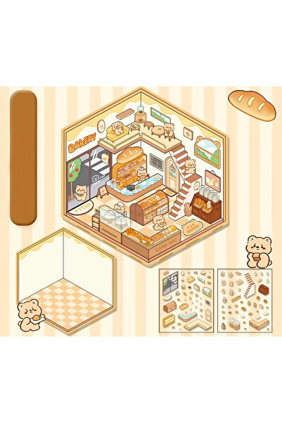 Avocado Craft Studio Ayıcık Fırını 3d Puzzle Tasarım Seti/dıy