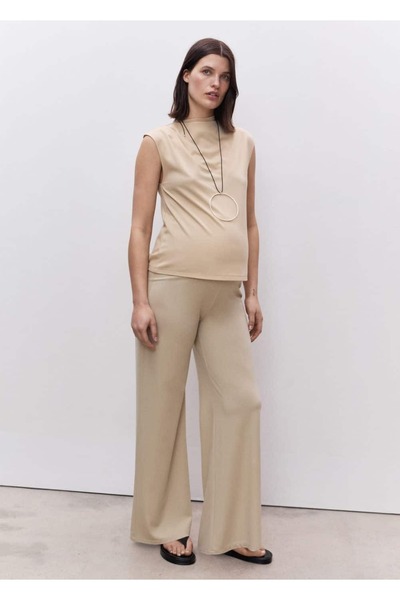 MANGO Woman Μπλουζάκι με γιακά για έγκυες γυναίκες