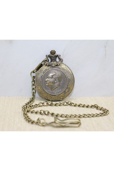 QUARTZ Ataturk Design Chain Link Watch