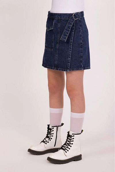 Magu Fusta pantaloni scurți din denim pentru fete cu buzunare, șireturi, utilizare zilnică și ocazională