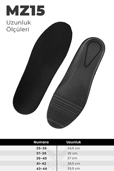 GoLite 2.5 Cm Boy Uzatıcı Tabanlık, Gizli Topuk Yükseltici Ayakkabı Tabanlığı - Mz15 Siyah