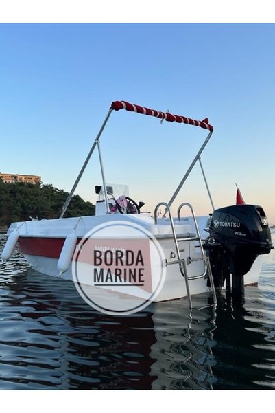 BORDA MARINE 3 KOLLU ROLLBAR KATLANABİLİR TEKNE TENTESİ, PASLANMAZ GÜNEŞLİK 2 MT AÇILIR