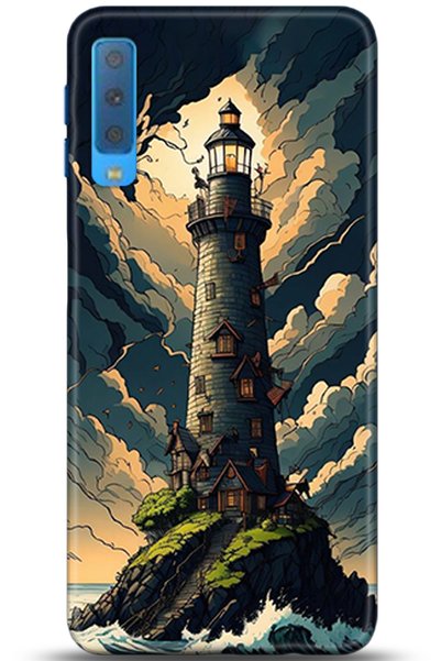 Noprin Samsung Galaxy A7 2018 Case Hd Printed Case - Mastermind Series 5236